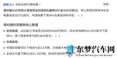 保时捷利润暴跌，国产却又有几家“上岸”，汽车行业新拐点来了？-2
