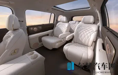 大6座SUV，智己LS9内饰官图发布，2+2+2布局，配冰箱+彩电+大沙发-1