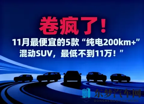 2025年11月混动SUV：一场“纯电200km+”引发的内卷，都没想到-1