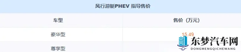 东风新游艇PHEV上市，1549万起，单电机插混-1