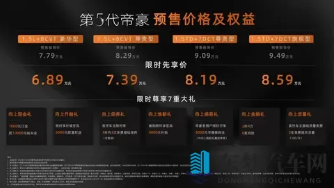 反向“电改油”？第五代吉利帝豪开启预售，限时689万起-2
