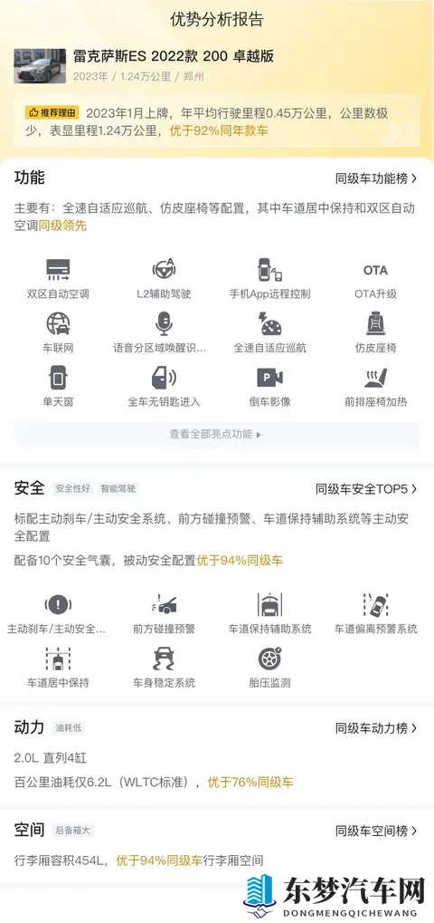 23年1月上牌，雷克萨斯ES，12万公里，20万拿下？-2