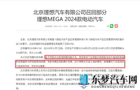 理想汽车召回万辆 财务进一步承压-1