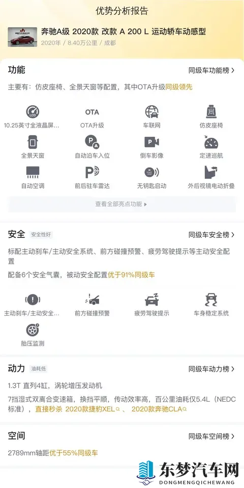 10万出头,圆你奔驰梦!20款A200L运动轿车代步之选-1