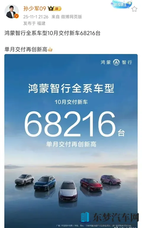 鸿蒙智行上周新增订单破13万，其中尊界600+，交付创新高！-1