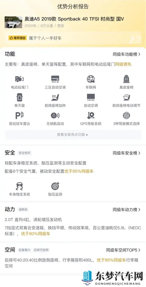 一手奥迪A5：20款白色座驾，9万公里，1468万值得入手？-3