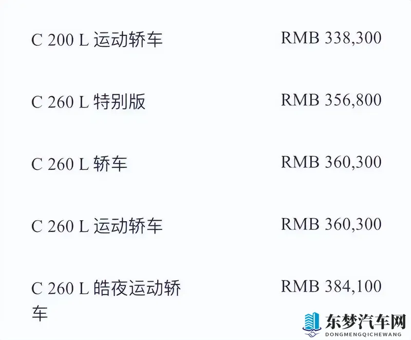 新款奔驰C级上市，全系换装20T发动机，配置优化升级