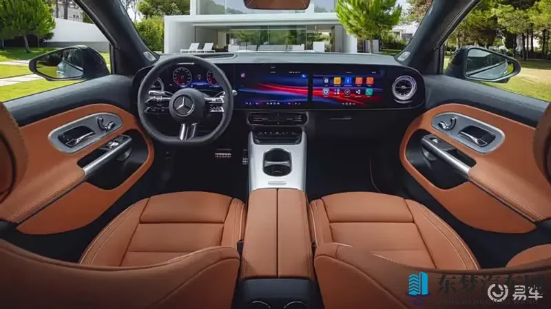 全新奔驰GLB内饰官图发布：三联屏+7座布局-1