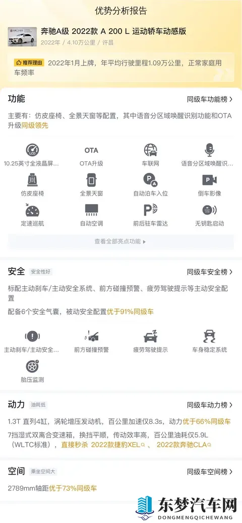 白色小钢炮，家用代步优选——二手奔驰A200L-3