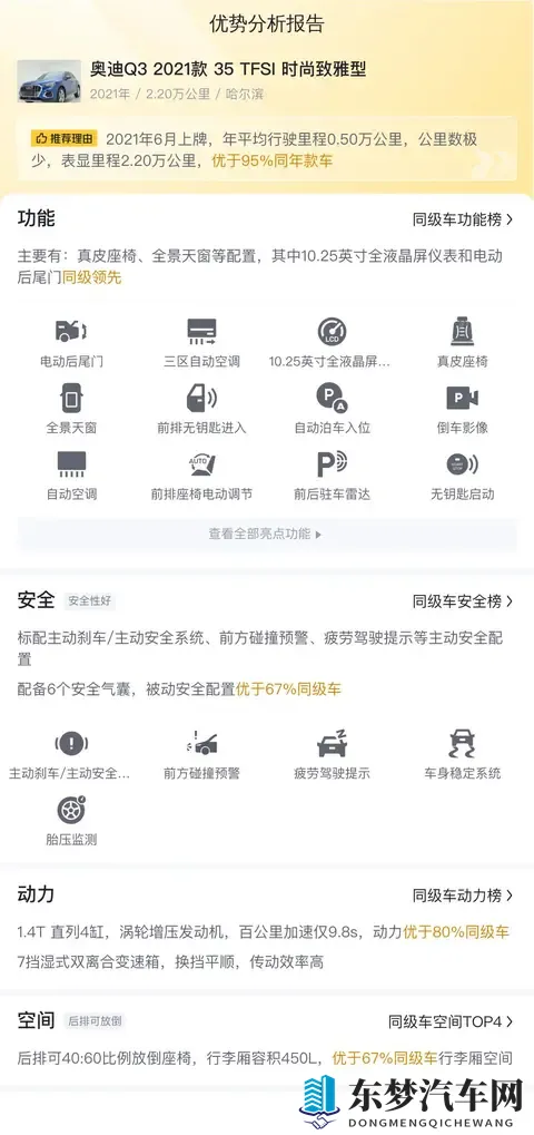 2万公里奥迪Q3，2021年上牌，都市白领通勤优选-1