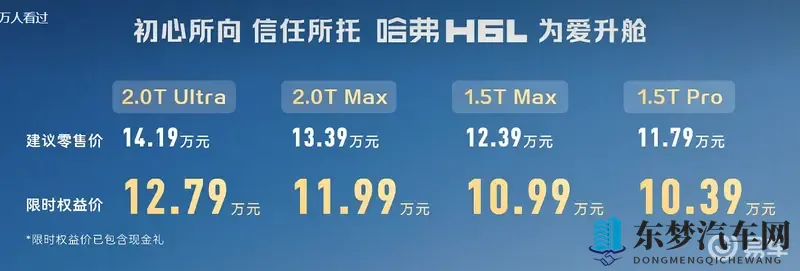 哈弗H6L正式上市，售价1039万起，大五座就是实用