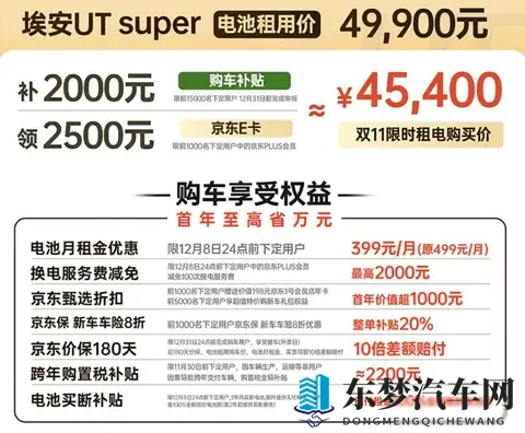新车  电池租用购车价499万元起，广汽埃安UT super正式上市-3