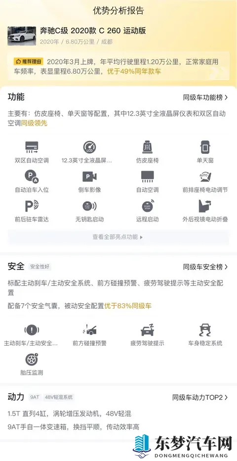 15万多拿下白色奔驰C260运动版，圆你奔驰梦？-1