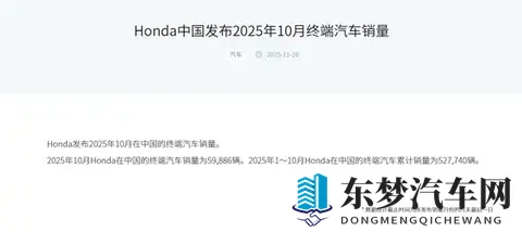 神车飞度月销量只剩十几台！本田10月销量下降206%-2