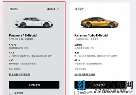 新款Panamera E-Hybrid上市信息公布-2