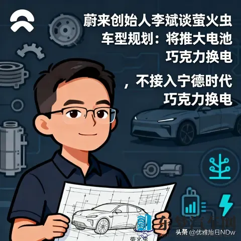 《蔚来李斌放大招！萤火虫车型规划新动向，大电池+独立换电》-1