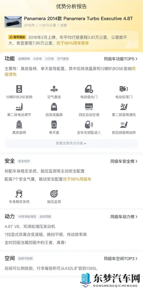 60多万拿下保时捷Panamera,体验V8的魅力-2