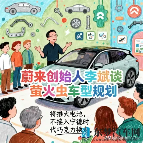 《蔚来李斌放大招！萤火虫车型规划新动向，大电池+独立换电》-3