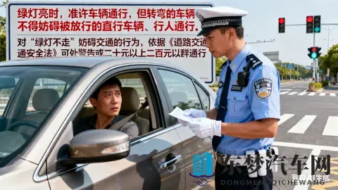 绿灯不走？罚！200元+记6分的教训别忽视-1