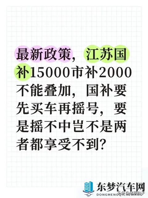 江苏购车补贴：先买再摇不亏，稳拿福利有技巧-1
