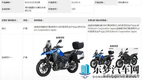 2026款DL250申报图 终于迎来改变-1