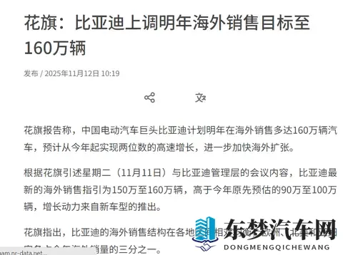 花旗爆料：比亚迪出海再创佳绩！上调明年海外销售目标至160万辆-3